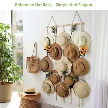HYDERMUS Hat Rack Organizes Hats with Style and Ease
