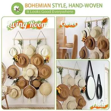 HYDERMUS Hat Rack Organizes Hats with Style and Ease