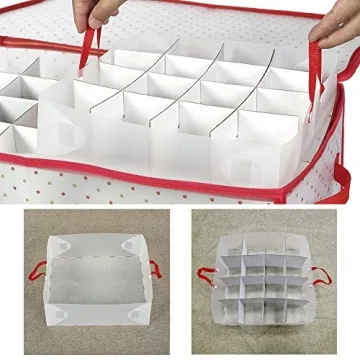 Buy Sattiyrch Plastic Christmas Ornament Storage Box