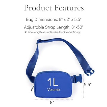 YOSHUYUKI Waterproof Fanny Pack for Travel and Fitness