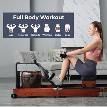 KINGSMITH WR1 Foldable Water Rowing Machine for Home Gym