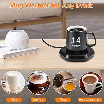 Smart Coffee Mug Warmer with Electric Thermostat