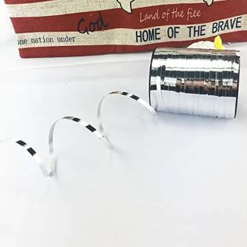 Balloon Curling Ribbons(Sliver) Balloon String for Decoration Balloon Accessories,500 Yards