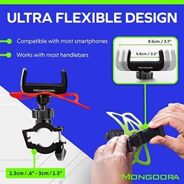 Mongoora Bike Phone Mount - Secure & Easy to Install