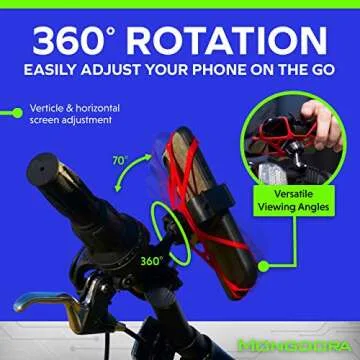 Mongoora Bike Phone Mount - Secure & Easy to Install