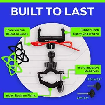 Mongoora Bike Phone Mount - Secure & Easy to Install