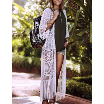 Elegant Bsubseach Lace Kimono Cardigan for Any Occasion