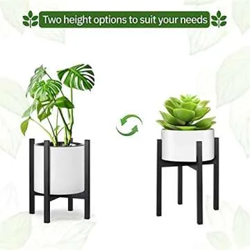 Sturdy Black Plant Stand for Indoor Plants - DECORLIFE