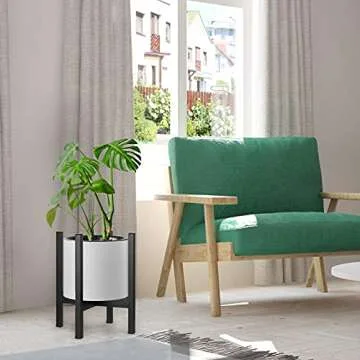 Sturdy Black Plant Stand for Indoor Plants - DECORLIFE