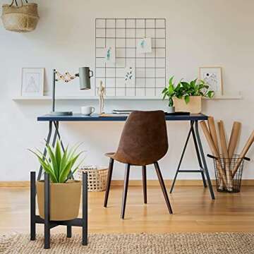 Sturdy Black Plant Stand for Indoor Plants - DECORLIFE