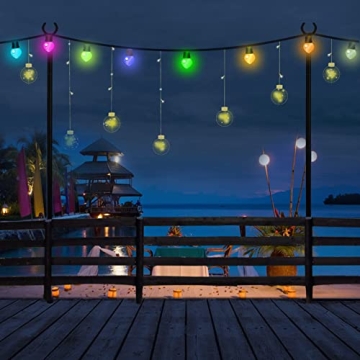 ZSMAIKU String Light Poles for Outdoor Parties and Weddings