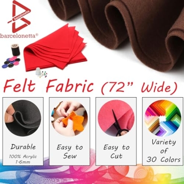 Barcelonetta Acrylic Felt | 72" Wide | Premium Crafting Fabric