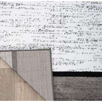 Rugshop Contemporary Modern Boxes for Home Office,Living Room,Bedroom,Kitchen Non Shedding Area Rug 3'3" x 5' Blue/Gray