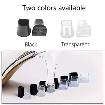 SooGree High Heel Protectors - 8 Pairs Heel Repair Caps Covers & Heel Stoppers