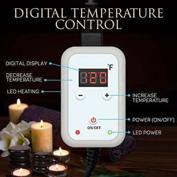 Portable Heated Massage Stones & Warmer Set - SereneLife