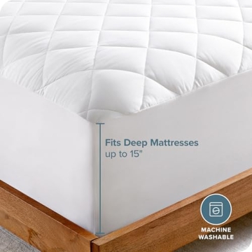 Soft Quilted Twin XL Mattress Pad - Easy Care Essential