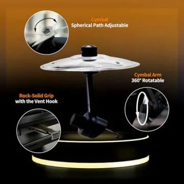 Car Cymbal Air Vent - Fun Mini Cymbal for Your Car