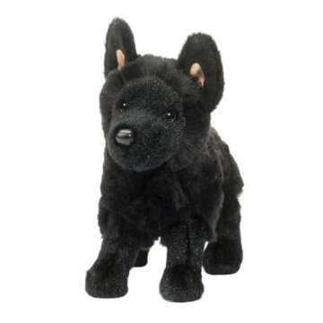 Douglas Harko Black German Shepherd Dog Plush Stuffed Animal