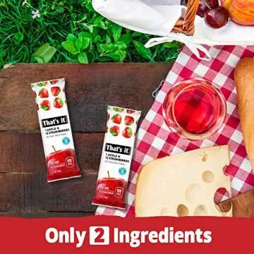 That's it. Variety Pack 100% Natural Real Fruit Bar, Best High Fiber Vegan, Gluten Free Healthy Snack, Paleo for Children & Adults, Non GMO No Added Sugar, No Preservatives Energy Food (12 Pack)