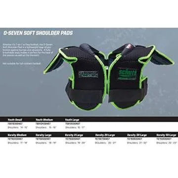 Schutt O-Seven Multi-Sport Adult Soft Shoulder Pad