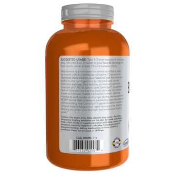 NOW Foods Beta-Alanine Powder for Muscle Endurance 500g