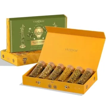 VAHDAM, Limited Edition - Turmeric Herbal Wellness Tea Gift Set - 6 Oprah's Favourite Turmeric Herba...
