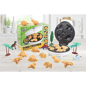 Dinosaur Mini Waffle Maker - Fun Shapes for Kids & Adults