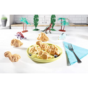 Dinosaur Mini Waffle Maker - Fun Shapes for Kids & Adults