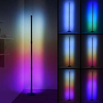 Ankishi RGB Color Changing Corner Floor Lamp with Remote