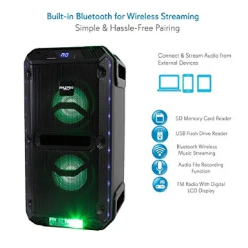 Pyle 500W Portable Bluetooth PA Speaker System