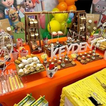 Tnstbiee 3 Tier Cupcake Stand - Rustic Wooden Display