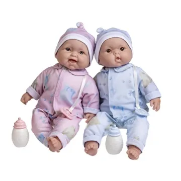 Joyful JC Toys 13" Twins Baby Dolls | Plush, Removable Outfits, Ages 2+