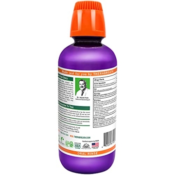 TheraBreath Kids Anti-Cavity Mouthwash Grape Flavor 16 Oz