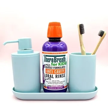 TheraBreath Kids Anti-Cavity Mouthwash Grape Flavor 16 Oz