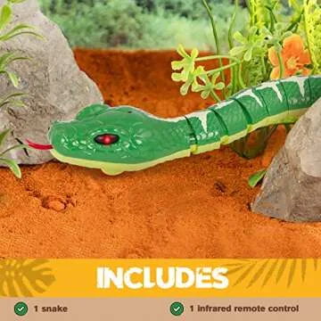 Remote Control Emerald Tree Boa - Fun Snake Toy for Kids