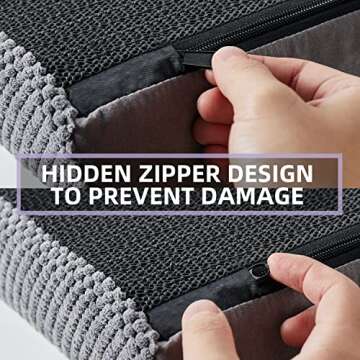 Chic Threads Dog Stairs for Small Dogs, 3-Step Dog Stairs for High Beds and Couch, Pet Steps for Small Dogs and Cats，Non-Slip Stable Indoor Dog Steps