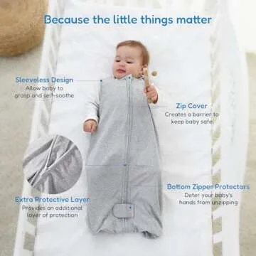 TotAha Sleep Sack 0-6-12-18-24-48 Months, 0.5 TOG, Light,Buttery Soft Sleep Bag,Sleeping Sacks with Safe 2-Way Zipper