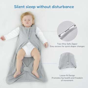 TotAha Sleep Sack 0-6-12-18-24-48 Months, 0.5 TOG, Light,Buttery Soft Sleep Bag,Sleeping Sacks with Safe 2-Way Zipper