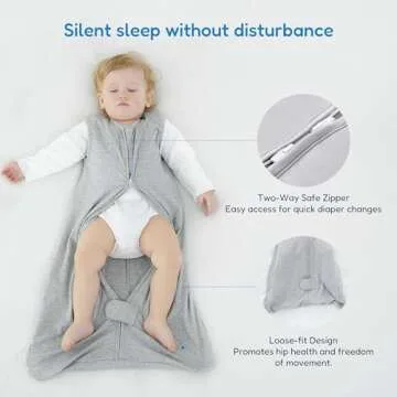 TotAha Sleep Sack 0-6-12-18-24-48 Months, 0.5 TOG, Light,Buttery Soft Sleep Bag,Sleeping Sacks with Safe 2-Way Zipper
