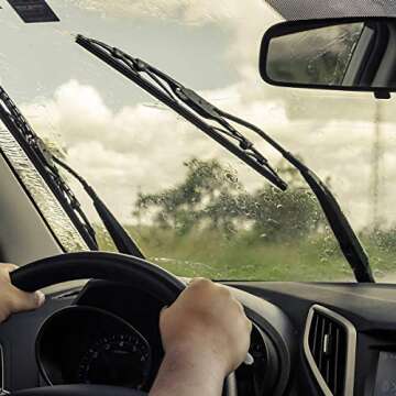 VORCOOL Car Frameless Windshield Wiper Blade Refills - 24 and 26 Inch Pack of 2