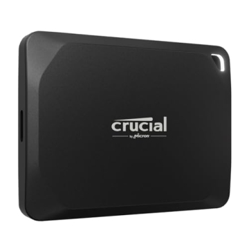 Crucial X10 Pro 2TB Portable SSD – Up to 2,100MB/s Read, 2,000MB/s Write, Lightweight Storage for ...