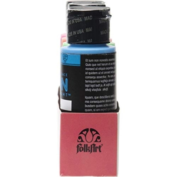 FolkArt Neon Acrylic Paint Set - Vibrant Colors for All Ages