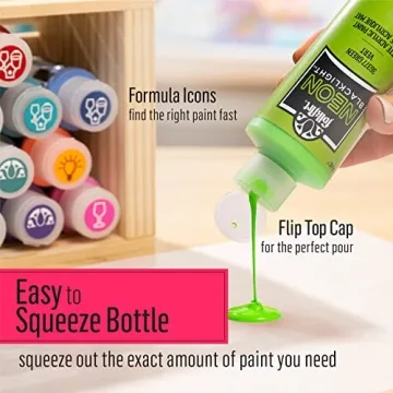 FolkArt Neon Acrylic Paint Set - Vibrant Colors for All Ages