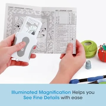 OttLite Pop-Up LED Magnifier – Portable 3X LED Magnifying Glass