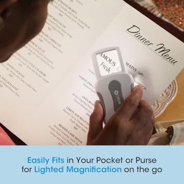 OttLite Pop-Up LED Magnifier – Portable 3X LED Magnifying Glass