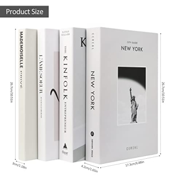 Elegant Faux Books Set for Stylish Home Decor