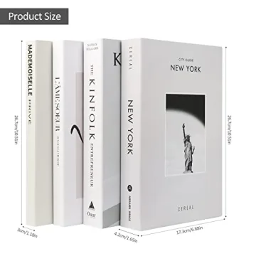 Elegant Faux Books Set for Stylish Home Decor