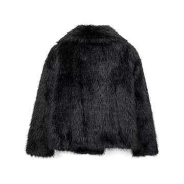 Shop Women’s Burgundy Faux Fur Coat for Winter Fashion