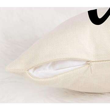 4TH Emotion Valentines Day Love Throw Pillow Cover Mothers Day Spring Farmhouse Decorations Cushion Case for Sofa Couch Polyester Linen 12x20 Inches