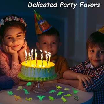 HAPTIME Glow in The Dark Dinosaur Party Favors for Kids